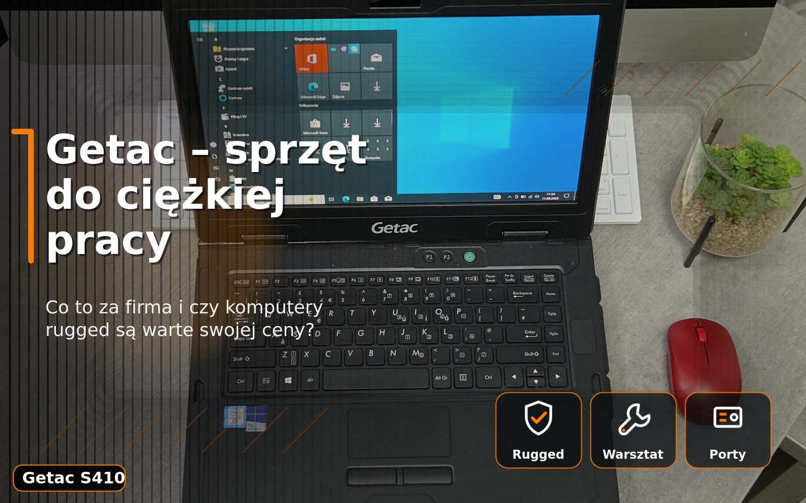 Getac S410 – komputer rugged do warsztatu i ciężkiej pracy