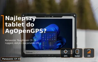 Panasonic Toughbook CF-33 – tablet do AgOpenGPS z LAN RJ-45 i opcjonalnym LTE