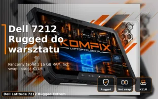 Dell Latitude 7212 Rugged Extreme – pancerny tablet do warsztatu z hot swap i stacją K11M